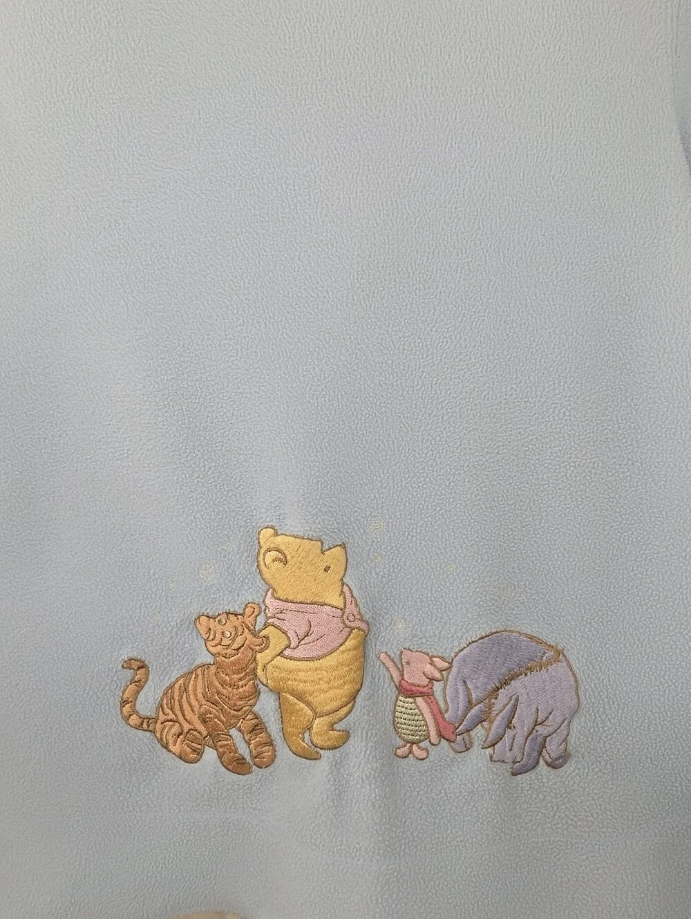 Disney Catalog Vintage Y2K Girl's Winnie The Pooh Fleece Embroidered Pj Set 7/8